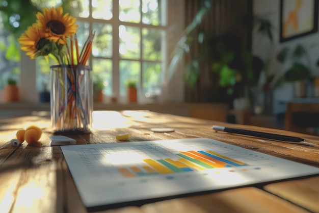 Wykres wzrostu i notatki